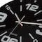 Quickway Imports Black Decorative Unique Modern Round Glass Wall Clock, for Living Room, Kitchen, Dining or Bedroom QI004148 - alternate 6